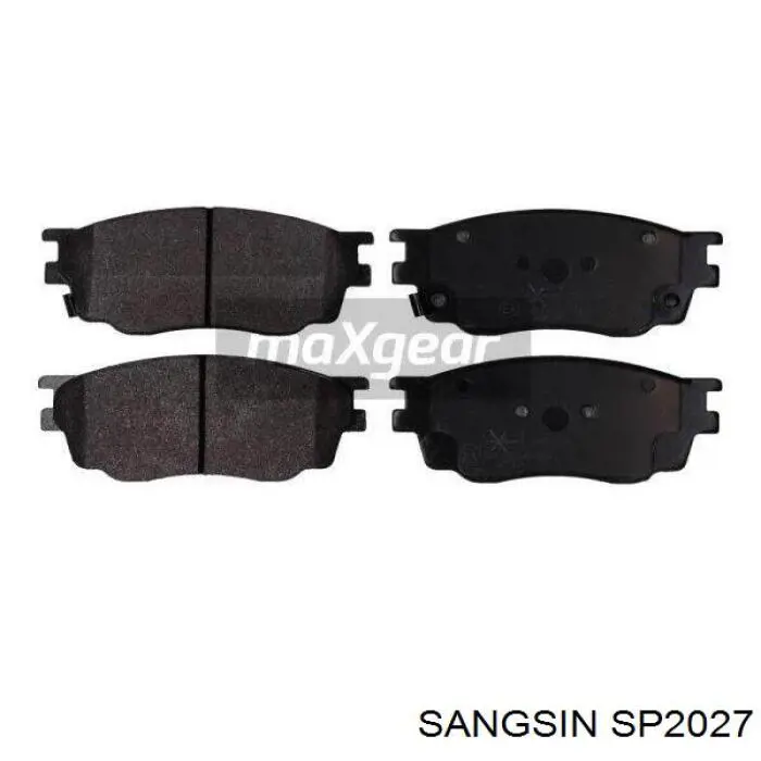 SP2027 Sangsin колодки гальмівні передні, дискові