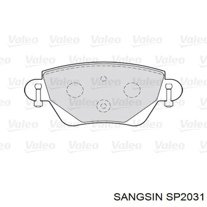 Задні гальмівні колодки SP2031 Sangsin