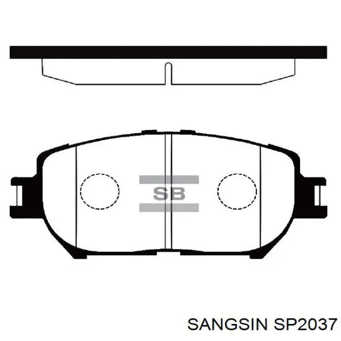 Гальмівні колодки Sangsin SP2037 ціна, від 22.80 USD