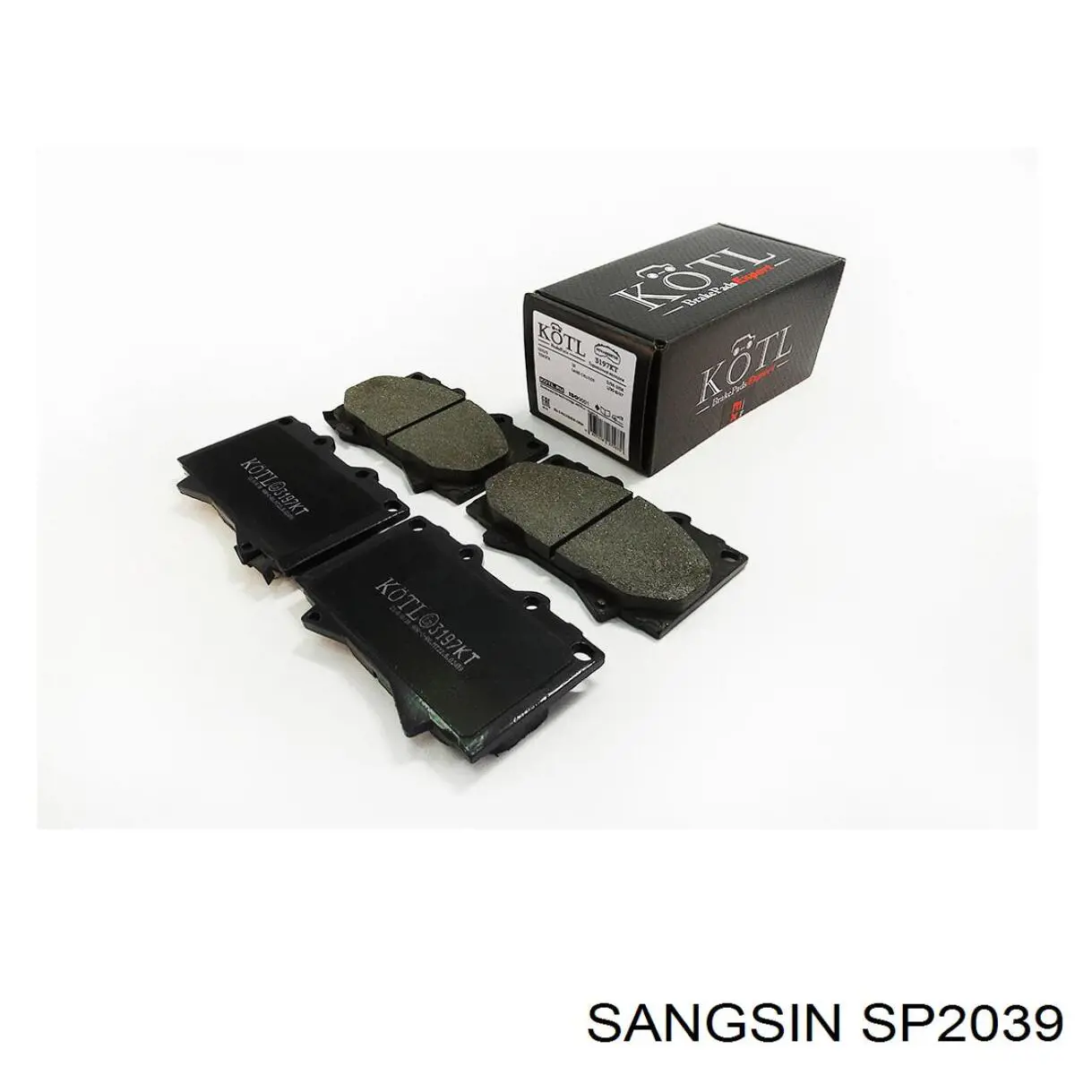 SP2039 Sangsin Передні гальмівні колодки