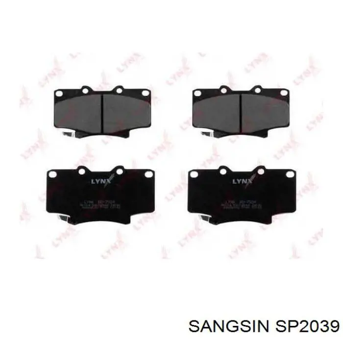 Гальмівні колодки Sangsin SP2039 ціна, від 21.20 USD