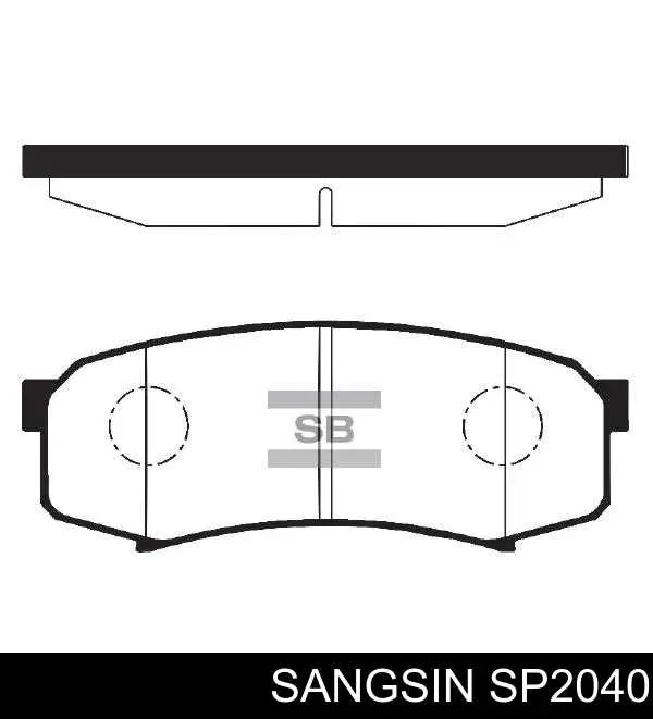 Купити SP2040 Sangsin Задні колодки