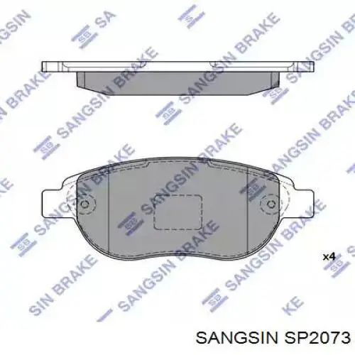 Гальмівні колодки Sangsin SP2073 ціна, від 22.82 USD