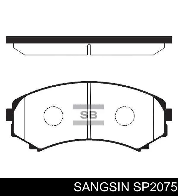 Гальмівні колодки Sangsin SP2075 ціна, від 19.32 USD