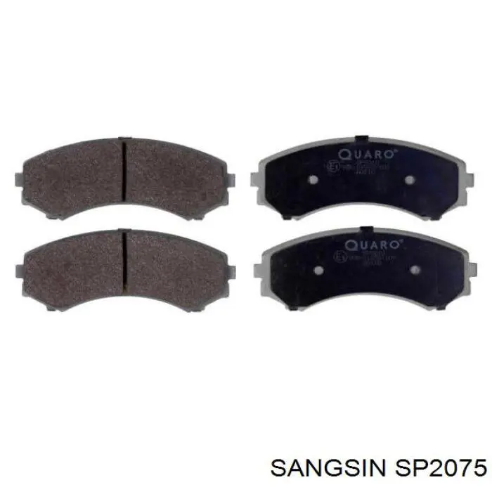 Купити SP2075 Sangsin Колодки гальмівні передні, дискові