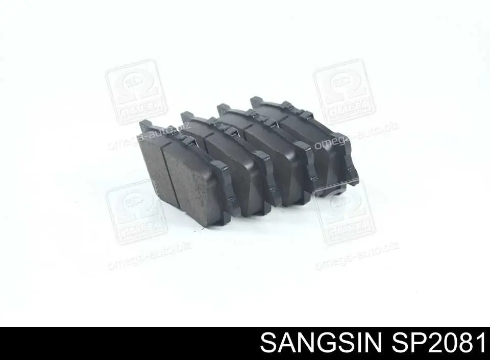 SP2081 Sangsin Колодки гальмівні задні, дискові