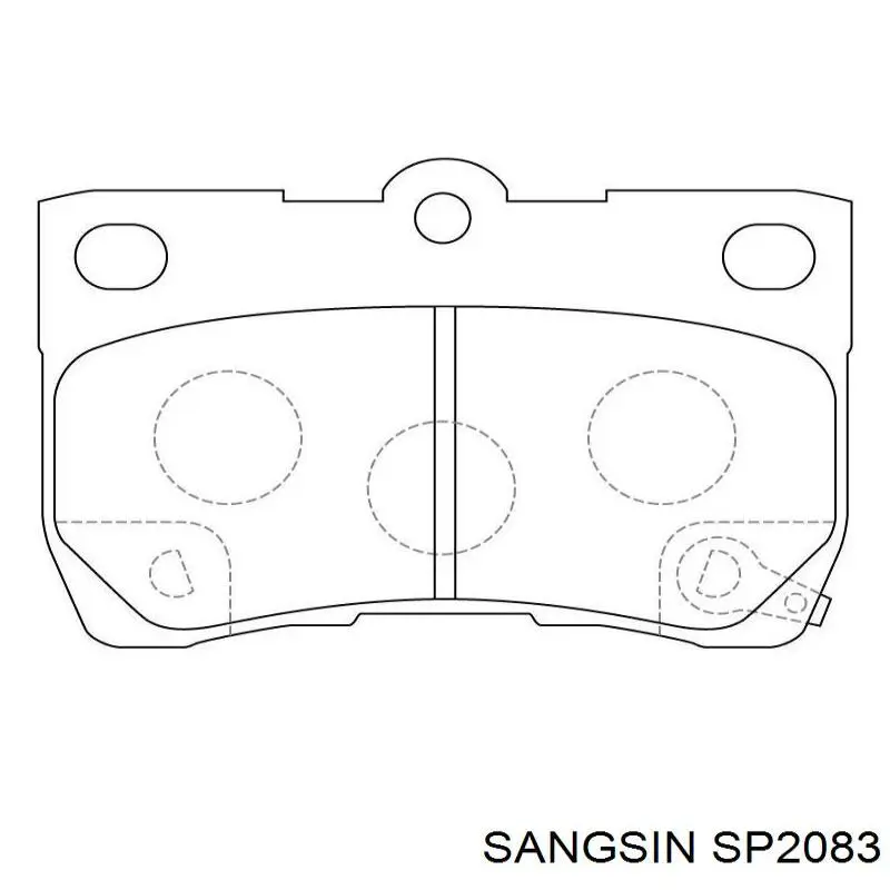 Задні гальмівні колодки Sangsin SP2083 ціна, від 18.93 USD