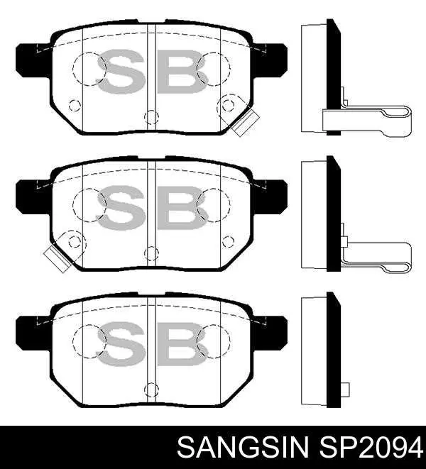 Купити SP2094 Sangsin Задні колодки