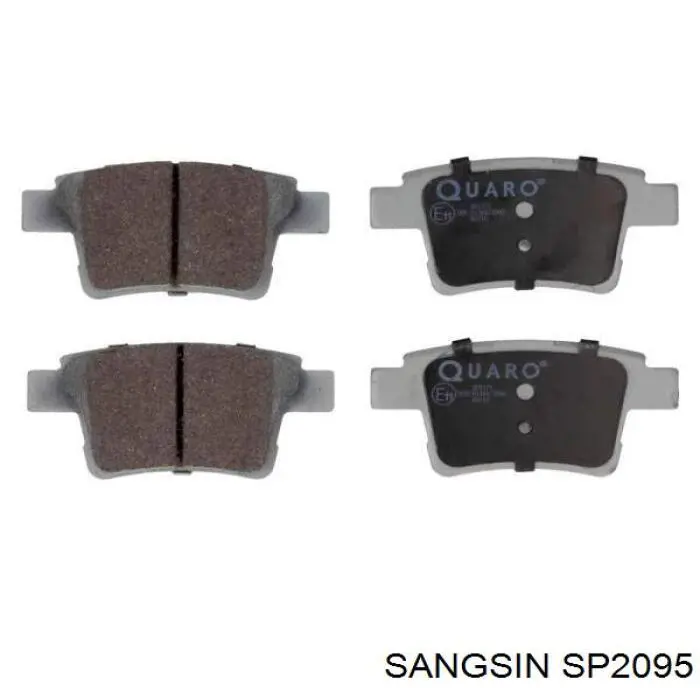 SP2095 Sangsin Колодки гальмівні задні, дискові