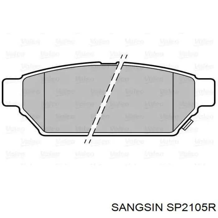 Купити SP2105R Sangsin Колодки гальмові задні, барабанні