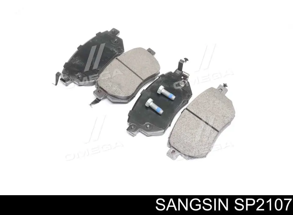 Купити SP2107 Sangsin Колодки гальмівні передні, дискові