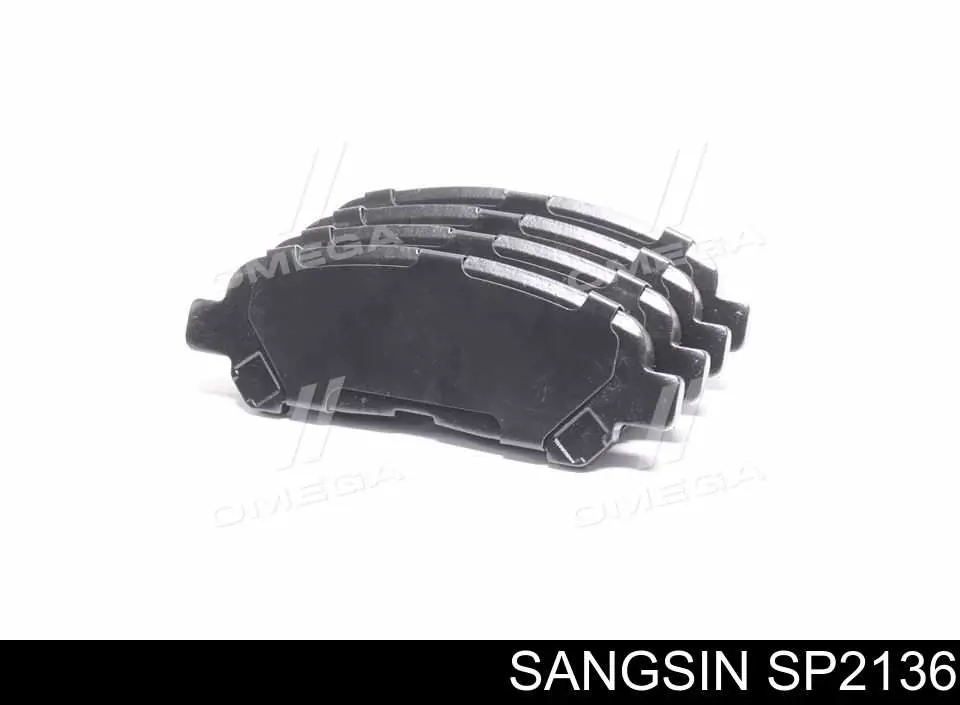 SP2136 Sangsin Колодки гальмівні задні, дискові