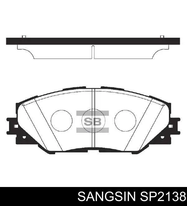 Гальмівні колодки Sangsin SP2138 ціна, від 20.93 USD