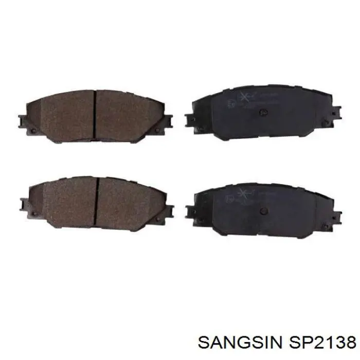 Передні тормозні колодки SP2138 Sangsin
