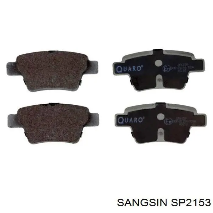 Задні гальмівні колодки Sangsin SP2153 ціна, від 17.02 USD