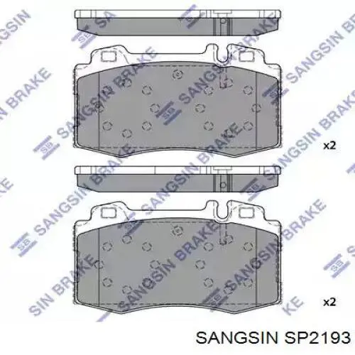 Гальмівні колодки Sangsin SP2193 ціна, від 28.86 USD