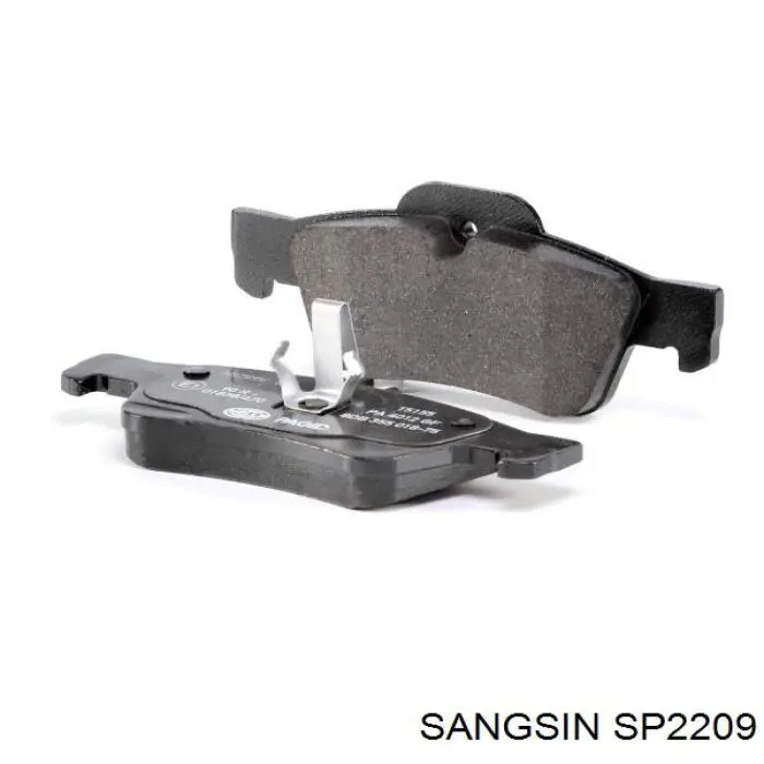 SP2209 Sangsin Колодки гальмівні задні, дискові