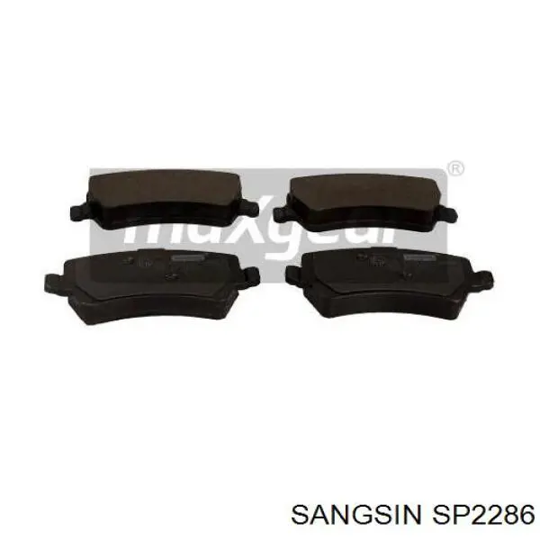 SP2286 Sangsin колодки гальмові задні, дискові