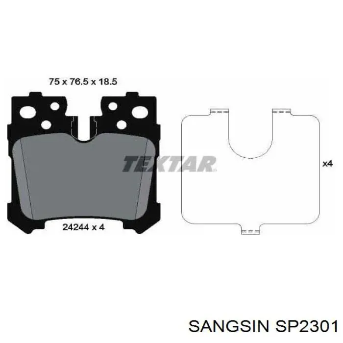 Задні гальмівні колодки Toyota 0446650160 ціна, від 31.78 USD