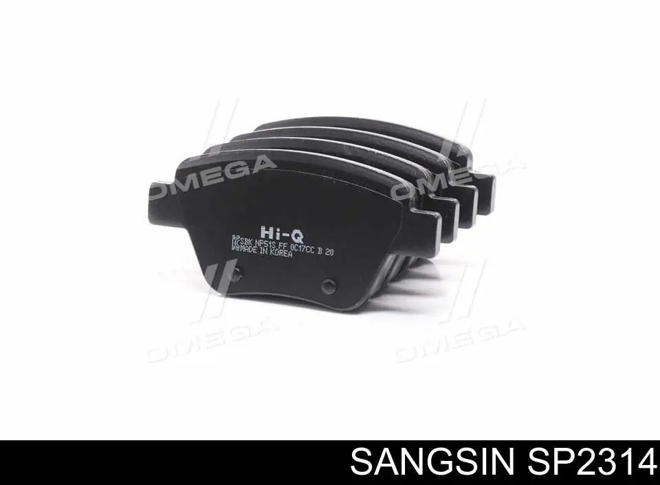 Задні гальмівні колодки Sangsin SP2314 ціна, від 21.19 USD
