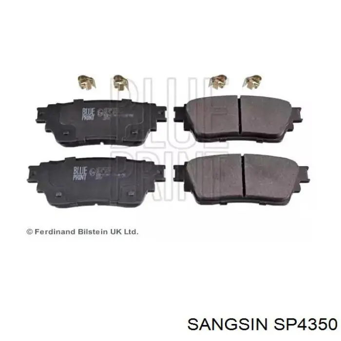 Задні гальмівні колодки SP4350 Sangsin