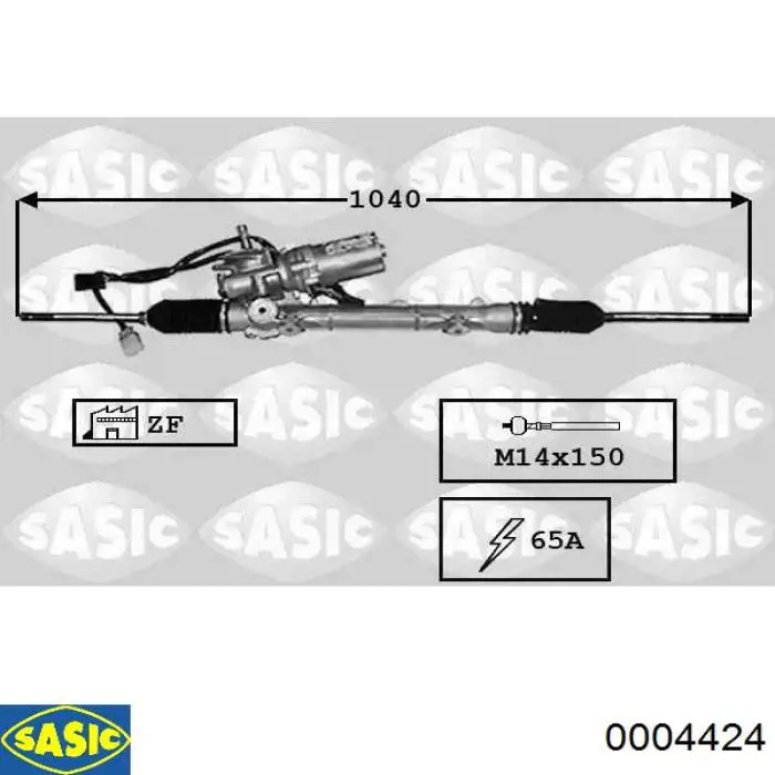 Управління рульове в зборі Sasic 0004464B ціна, від 54.17 USD