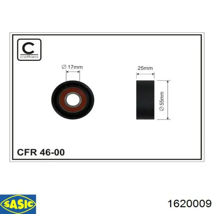 Натягувач приводного ременя Sasic 1620009 ціна, від 27.29 USD