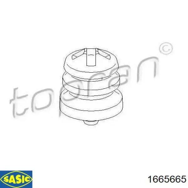 Відбійник пружини задньої 1665665 Sasic