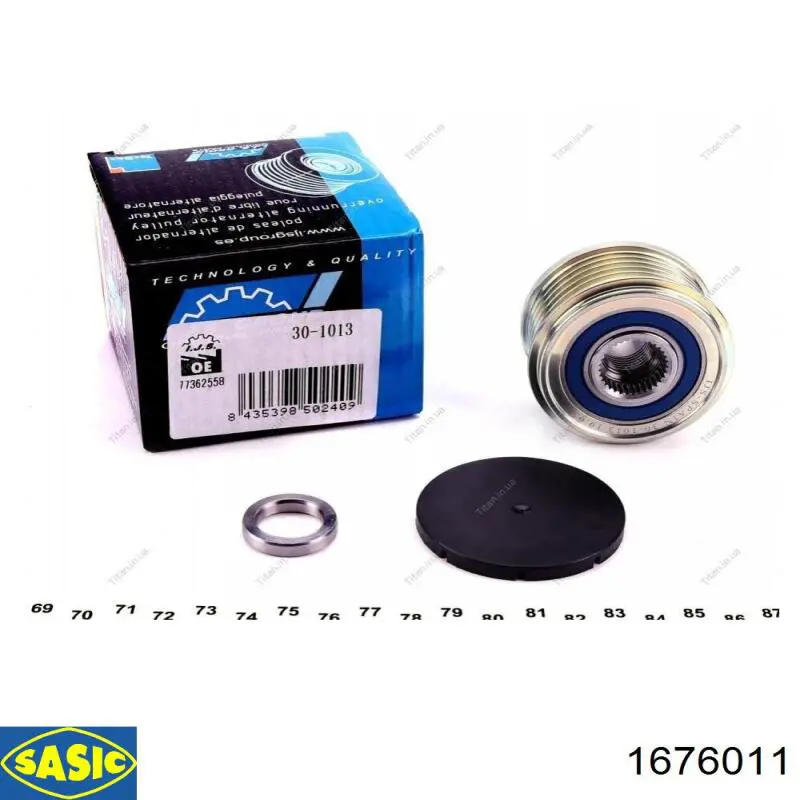 Інерційний шків Sasic 1676011 ціна, від 29.99 USD