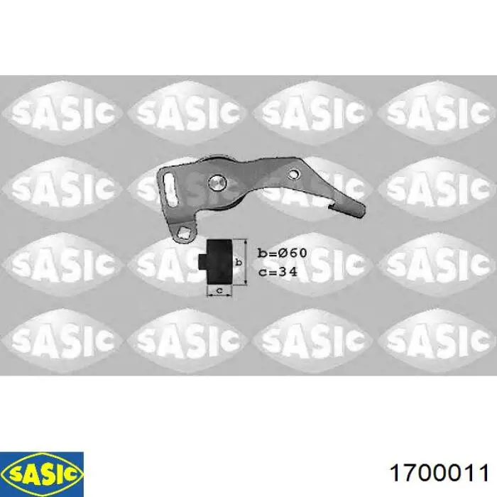 Натяжний ролик Sasic 1700011 ціна, від 24.92 USD