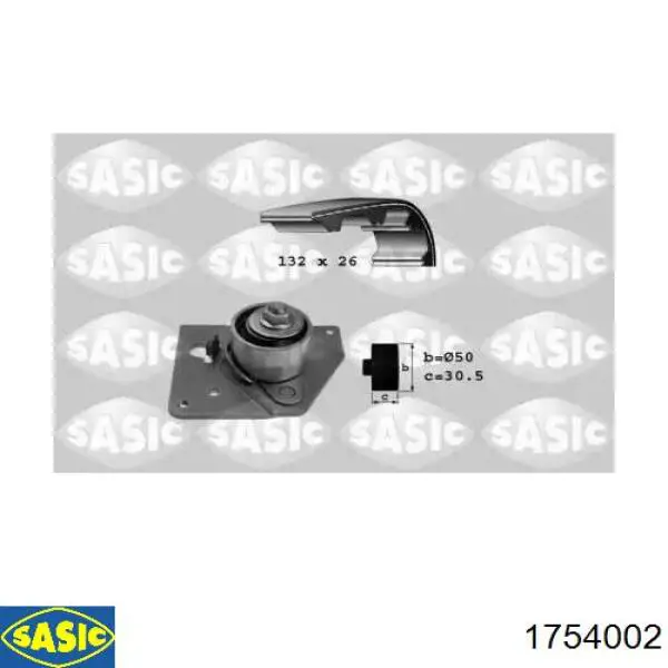 Комплект ГРМ Sasic 1754002 ціна, від 60.42 USD