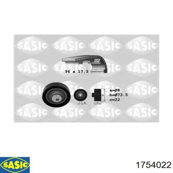 Купити 1754022 Sasic ГРМ ремень