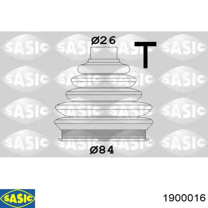 Купити 1900016 Sasic Пильник шарніра приводу