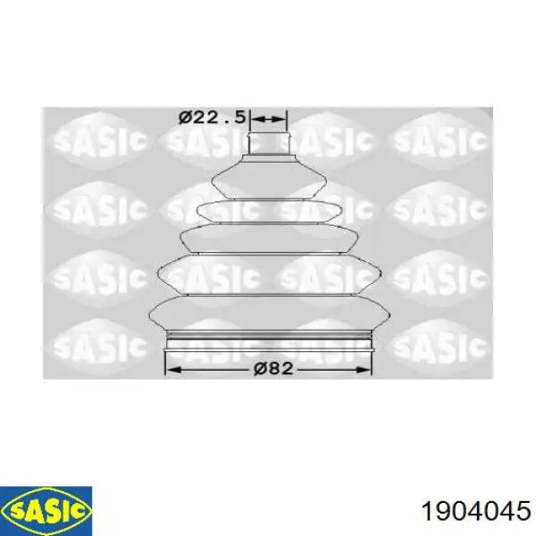 Пильник гранати внутрішній, передній півосі Sasic 1904045 ціна, від 12.11 USD