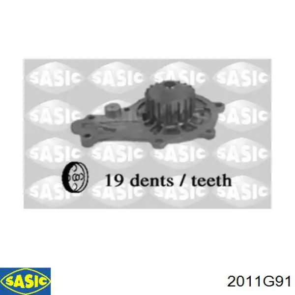 Помпа охолодження Sasic 2011G91 ціна, від 34.52 USD