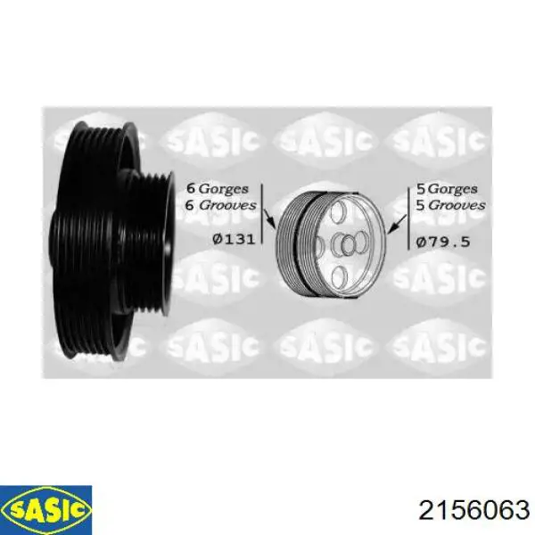 Демпферний шків колінвала Ford 1752282