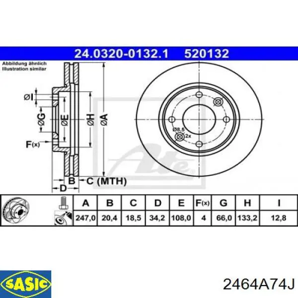 Купити 609925 Daco Ротор гальмівний
