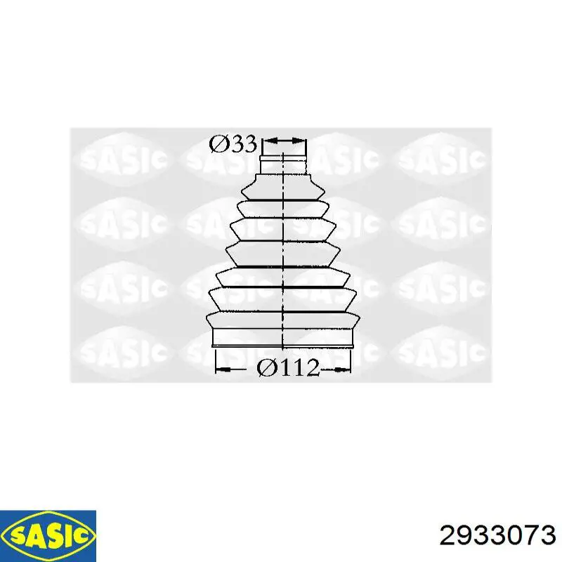 Купити 2933073 Sasic Пильник шарніра приводу