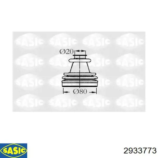 Купити 2933773 Sasic Пильник шарніра приводу