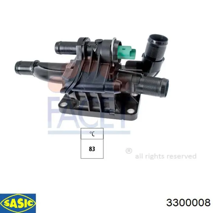 Кожух термостата Sasic 3300008 ціна, від 30.88 USD