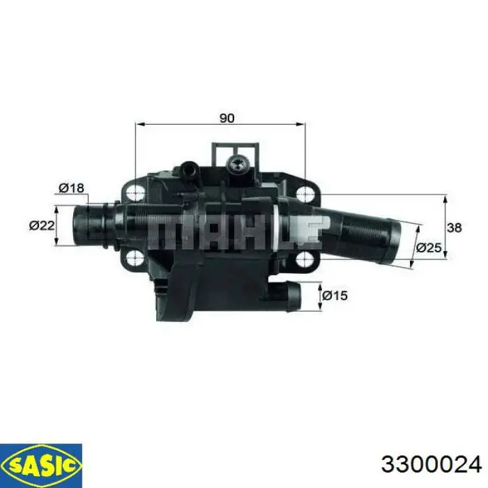 Корпус термостата 3300024 Sasic