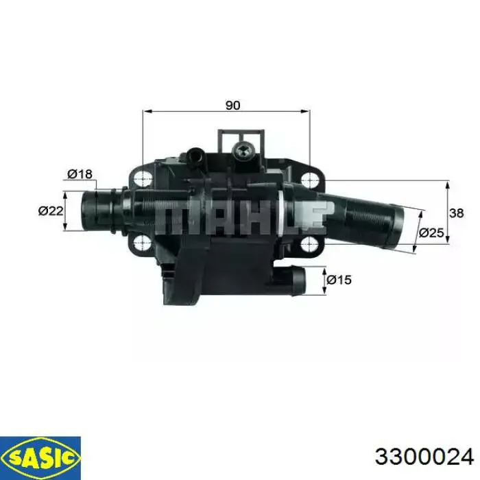 Термостат в зборі Sasic 3300024