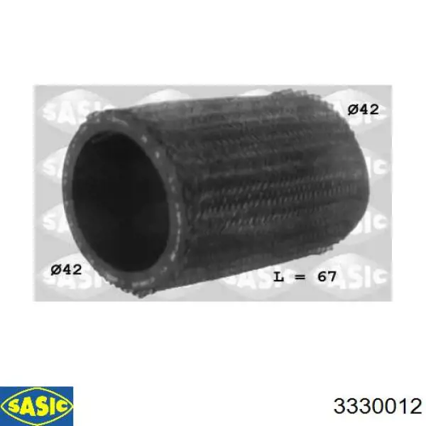 Купити 3330012 Sasic Патрубок повітряний, вихід з турбіни (наддув)