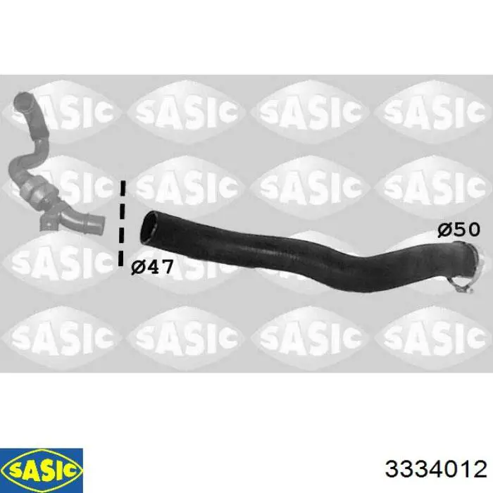Шланг/патрубок інтеркуллера, нижній лівий SASIC 3334012