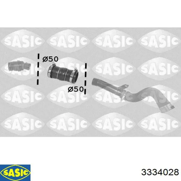 Шланг/патрубок интеркуллера Sasic 3334028 ціна, від 19.33 USD