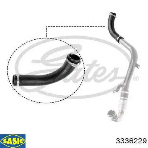 Шланг/патрубок интеркуллера Sasic 3336229 ціна, від 22.24 USD