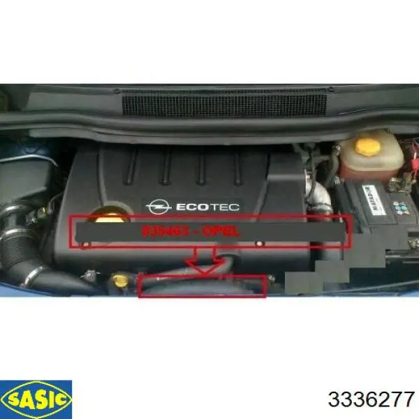 Купити 3336277 Sasic Патрубок повітряний, вихід з турбіни (наддув)