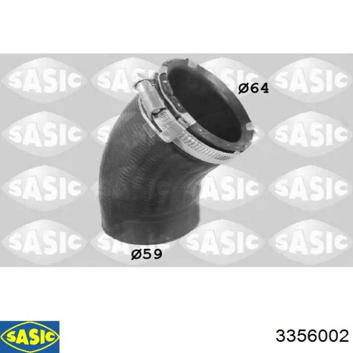 Шланг/патрубок интеркуллера Sasic 3356002 ціна, від 12.40 USD