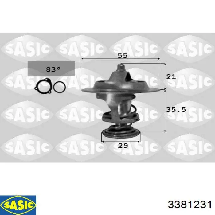 3381231 Sasic Авто термостат