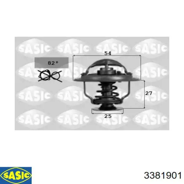 Автомобільний термостат Sasic 3381901 ціна, від 11.94 USD